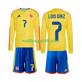 Maillot de Foot Colombie Luis Diaz 7 World Cup Enfant Domicile 2026 ML